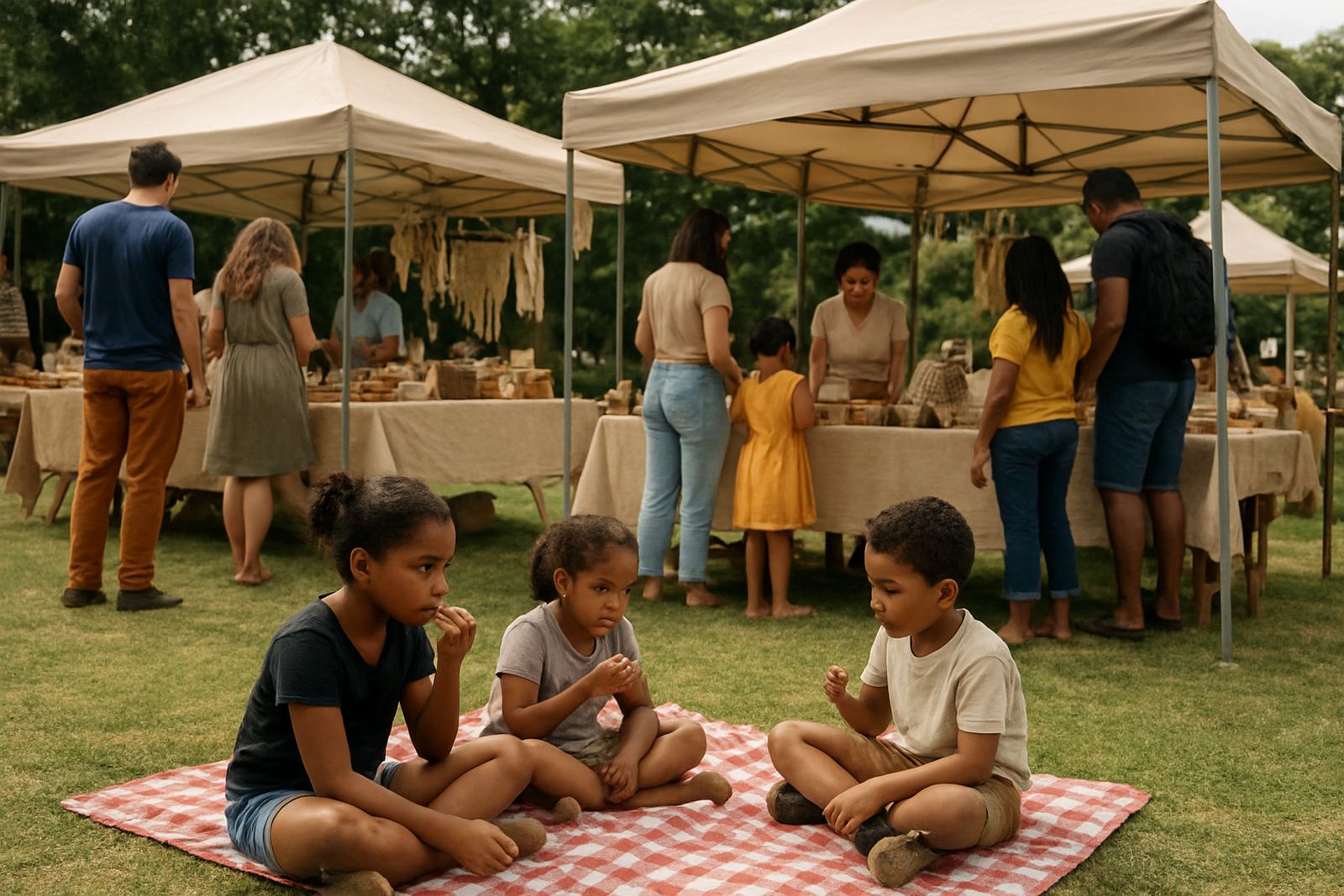 Family Market Atmosphere